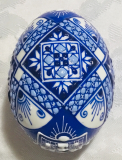 Chicken Easter egg,Ukrainian Easter egg,Raised Wax
